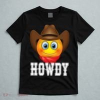 Cowboy Emoji HOWDY! T-Shirt thumb 5