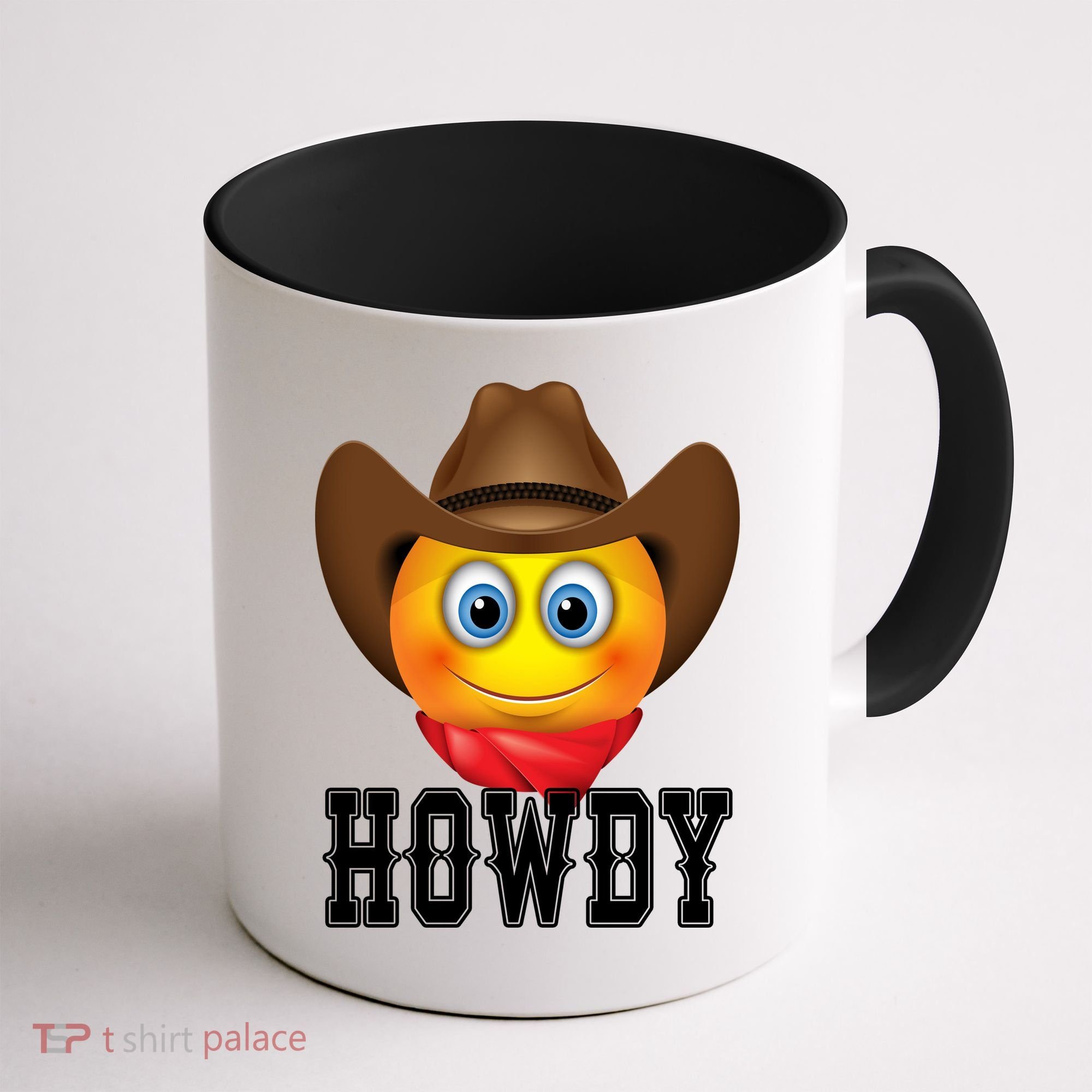 Cowboy Emoji HOWDY! Coffee Mug