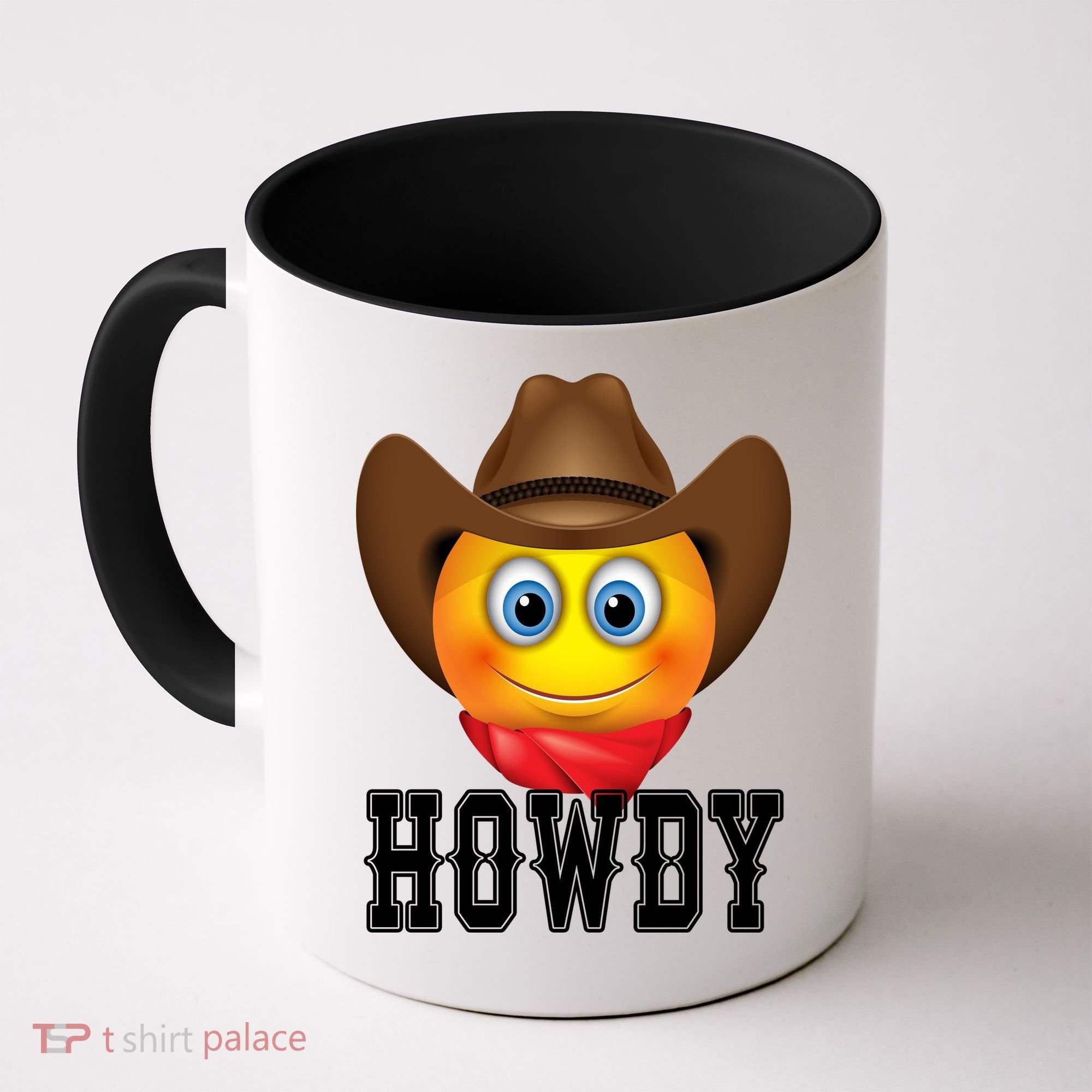 Cowboy Emoji HOWDY! Coffee Mug
