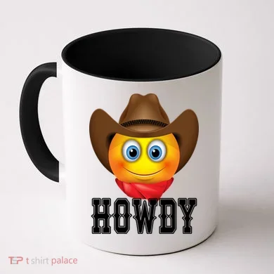 Cowboy Emoji HOWDY! Coffee Mug