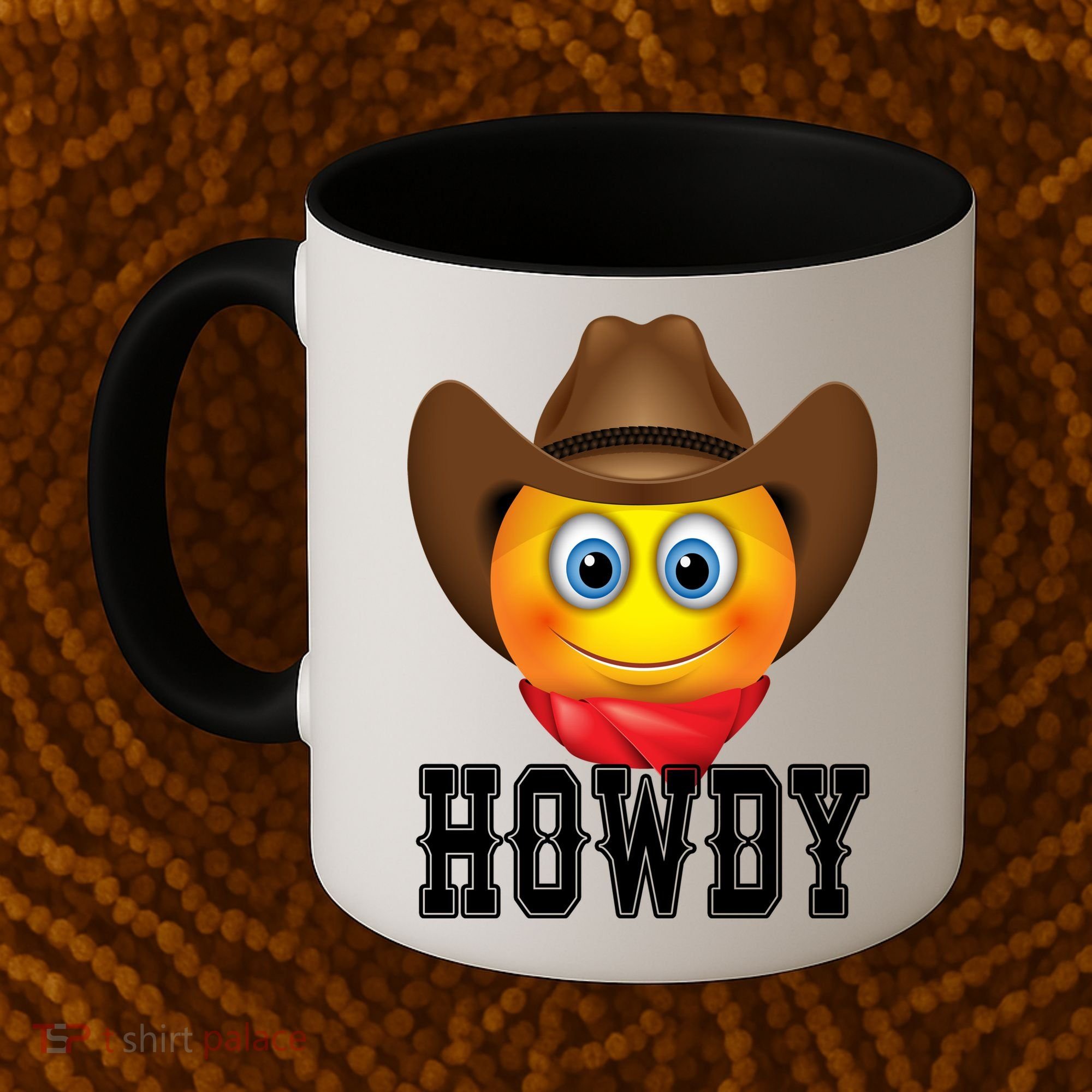 Cowboy Emoji HOWDY! Coffee Mug