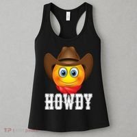 Cowboy Emoji HOWDY! Women's Tank Top thumb 3