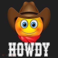 Cowboy Emoji HOWDY! Hat thumb 2