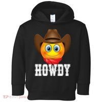 Cowboy Emoji HOWDY! Toddler Hoodie thumb 0