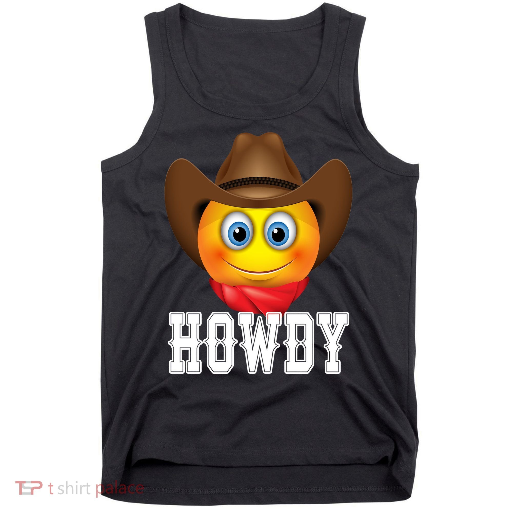 Cowboy Emoji HOWDY! Tank Top
