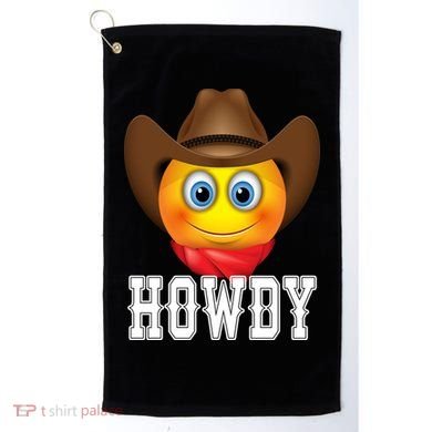 Cowboy Emoji HOWDY! Golf Towel