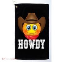 Cowboy Emoji HOWDY! Golf Towel thumb 0