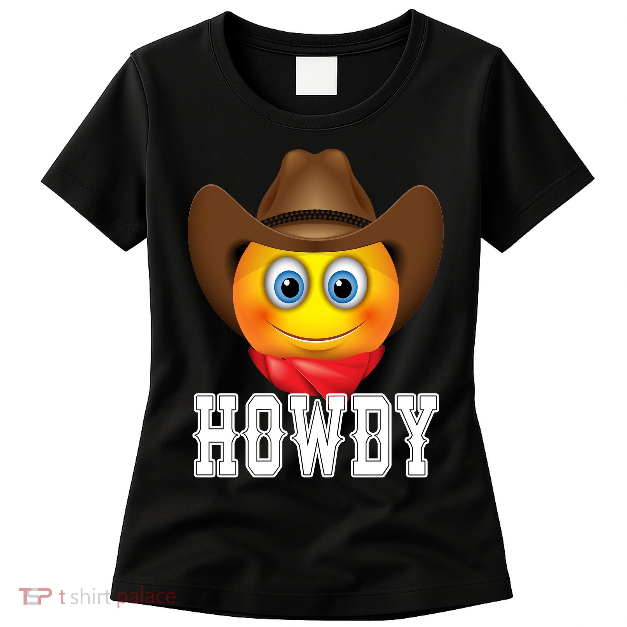 Cowboy Emoji HOWDY! Women's T-Shirt