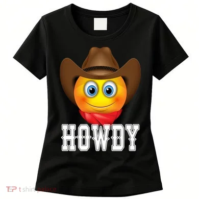 Cowboy Emoji HOWDY! Women's T-Shirt