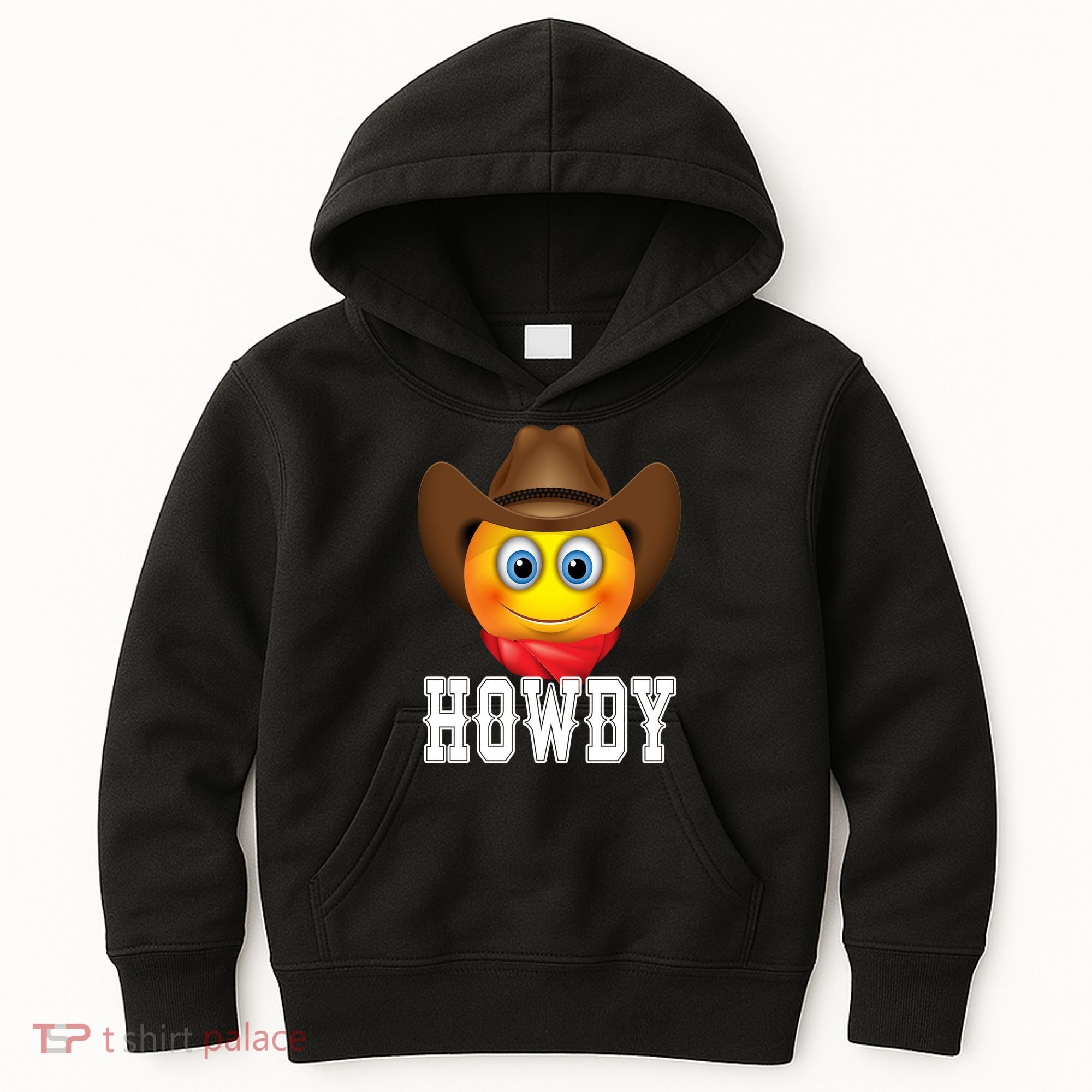 Cowboy Emoji HOWDY! Kids Hoodie