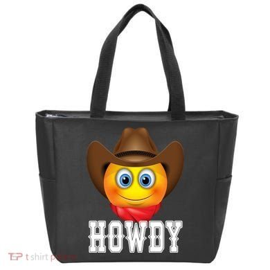 Cowboy Emoji HOWDY! Tote Bag