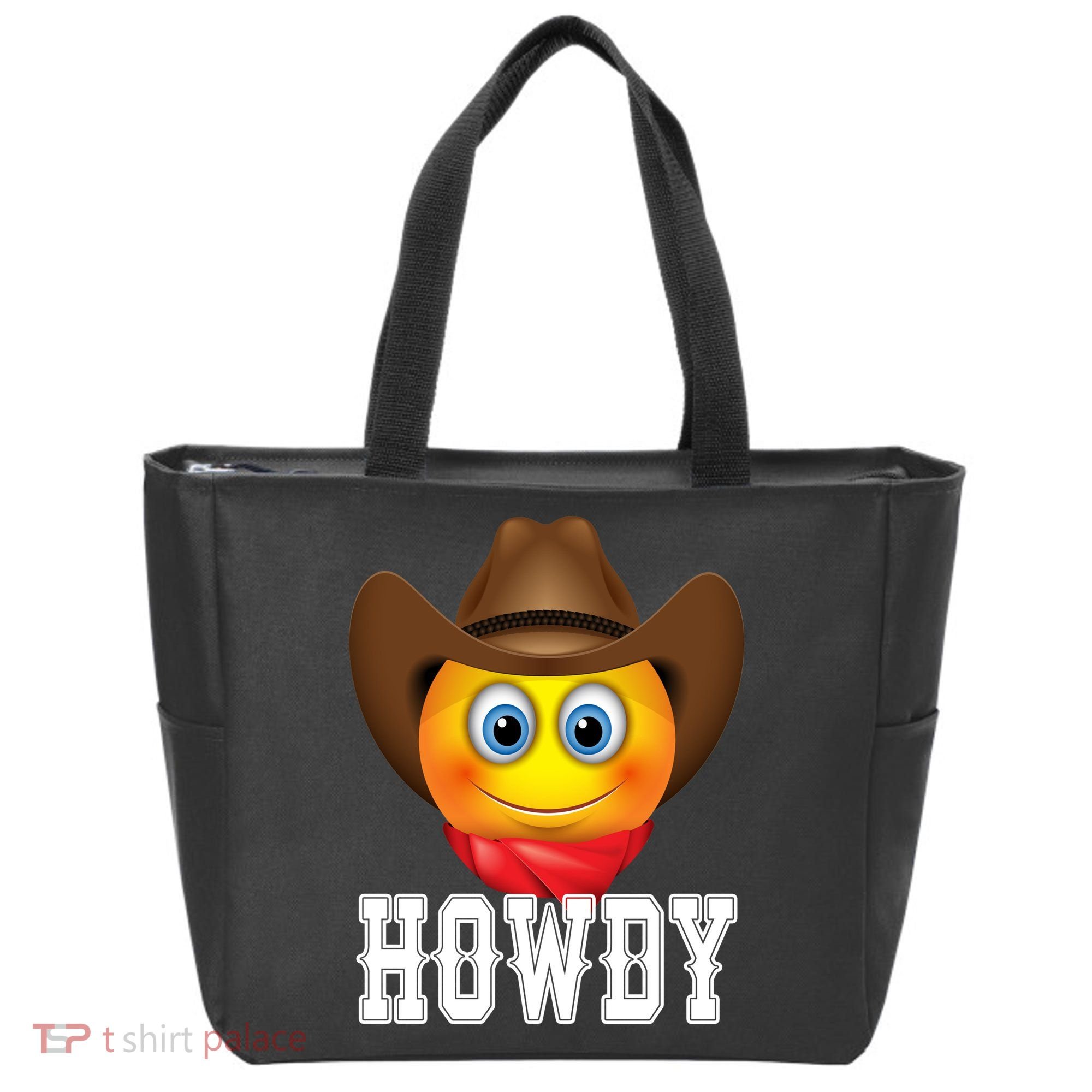 Cowboy Emoji HOWDY! Tote Bag