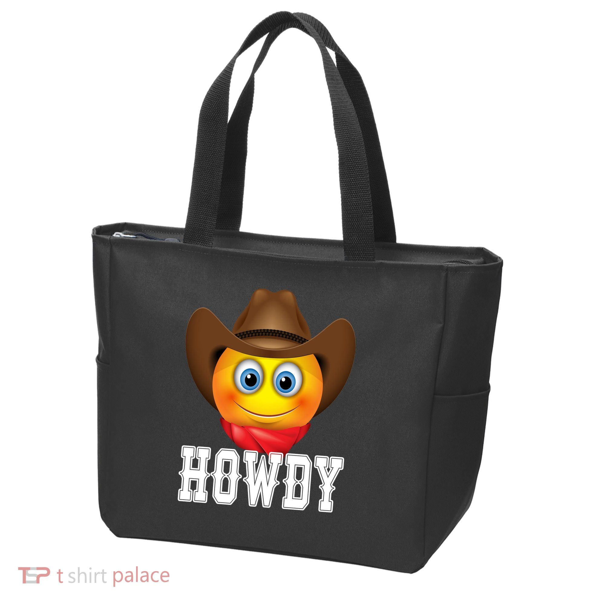 Cowboy Emoji HOWDY! Tote Bag