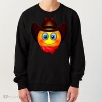 Cowboy Emoji Smiley Women's Sweatshirt thumb 0