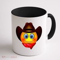 Cowboy Emoji Smiley Coffee Mug thumb 1