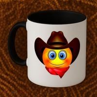 Cowboy Emoji Smiley Coffee Mug thumb 2