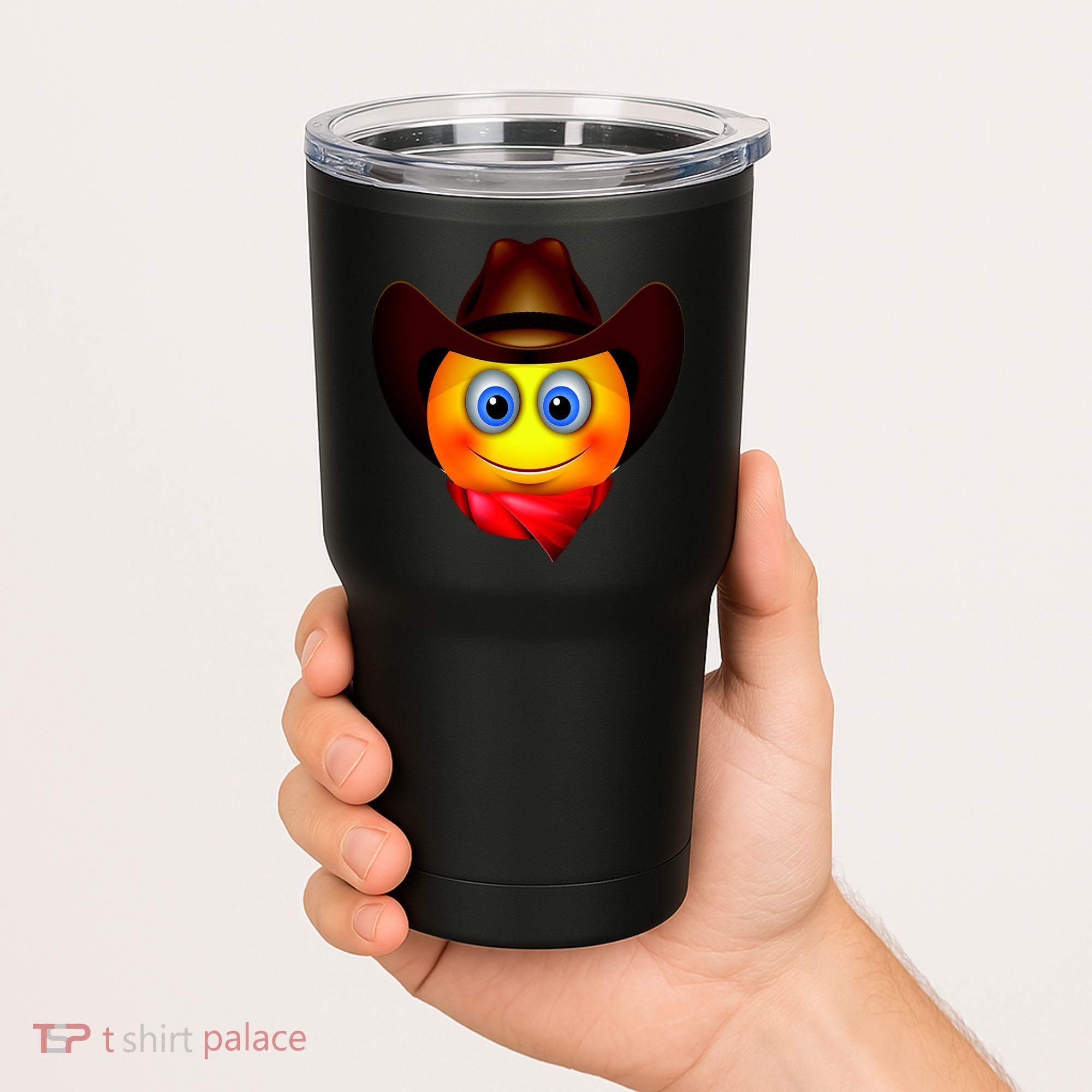 Cowboy Emoji Smiley Tumbler