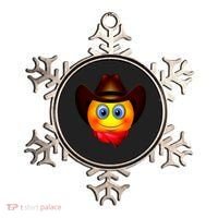 Cowboy Emoji Smiley Ornament thumb 0