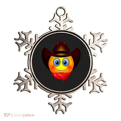 Cowboy Emoji Smiley Ornament