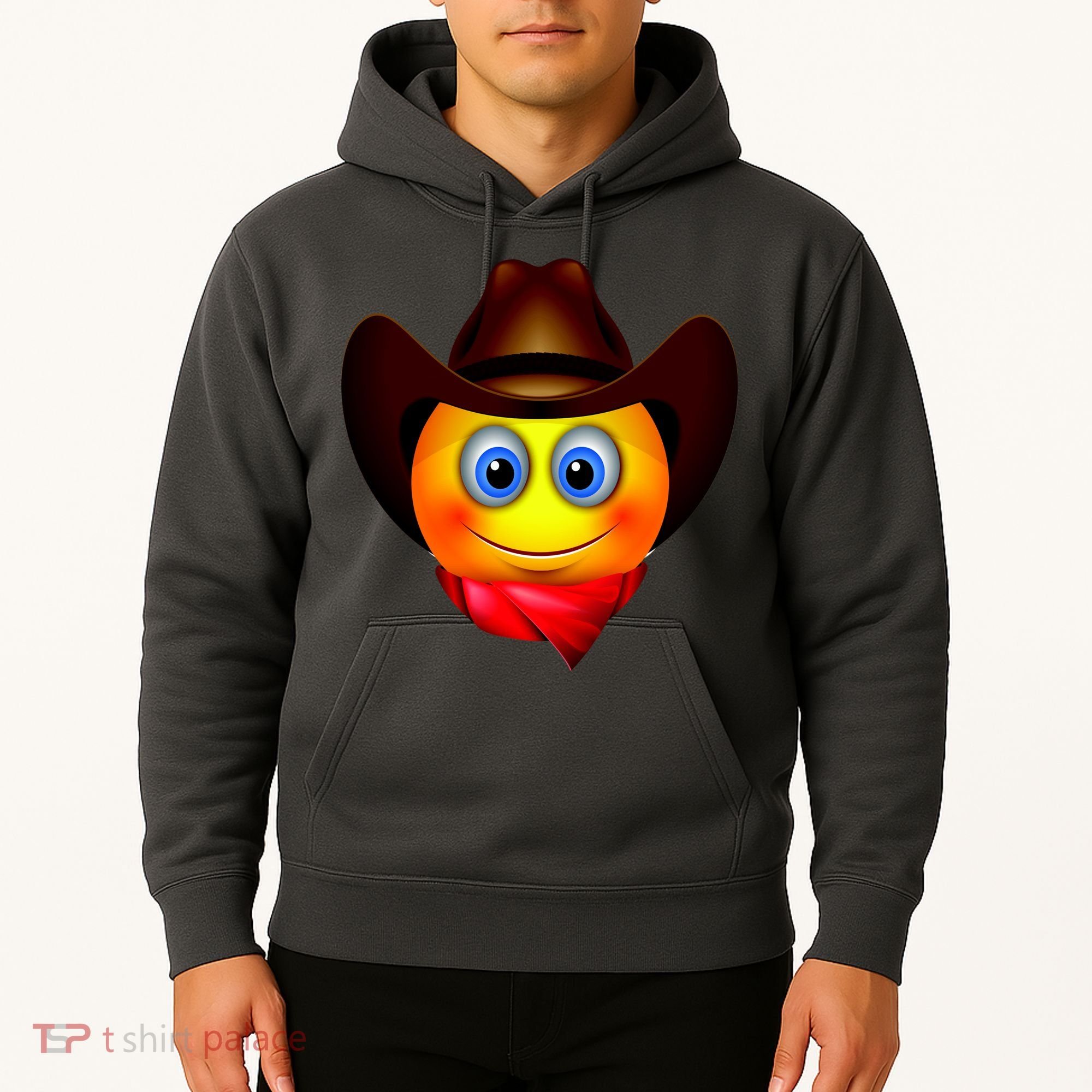 Cowboy Emoji Smiley Hoodie