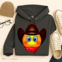 Cowboy Emoji Smiley Hoodie thumb 4