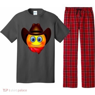 Cowboy Emoji Smiley Pajama Set