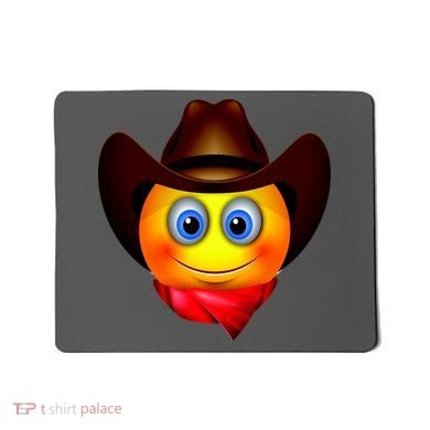 Cowboy Emoji Smiley Mousepad