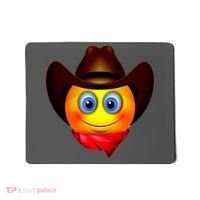 Cowboy Emoji Smiley Mousepad thumb 0