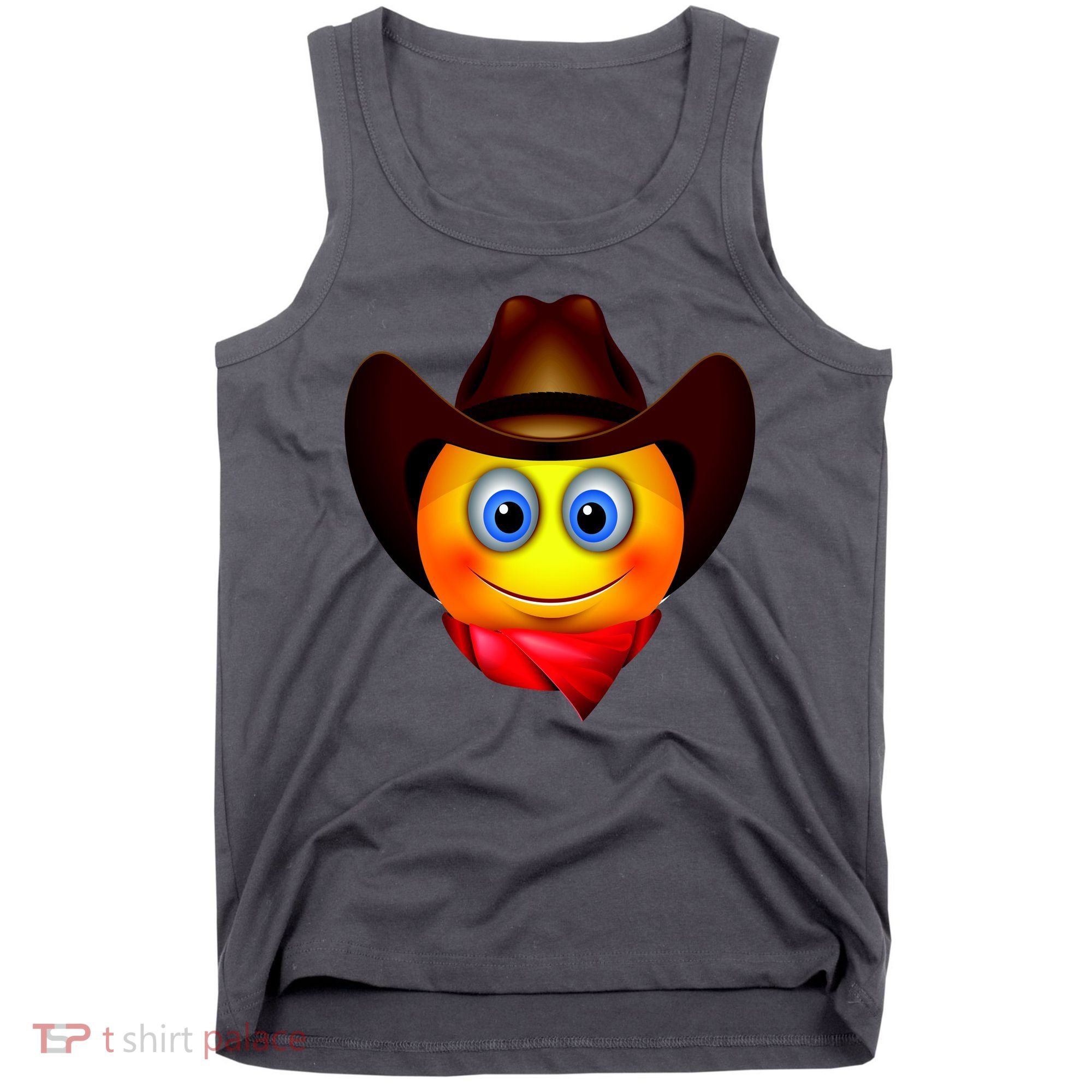 Cowboy Emoji Smiley Tank Top