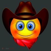 Cowboy Emoji Smiley Tank Top thumb 6