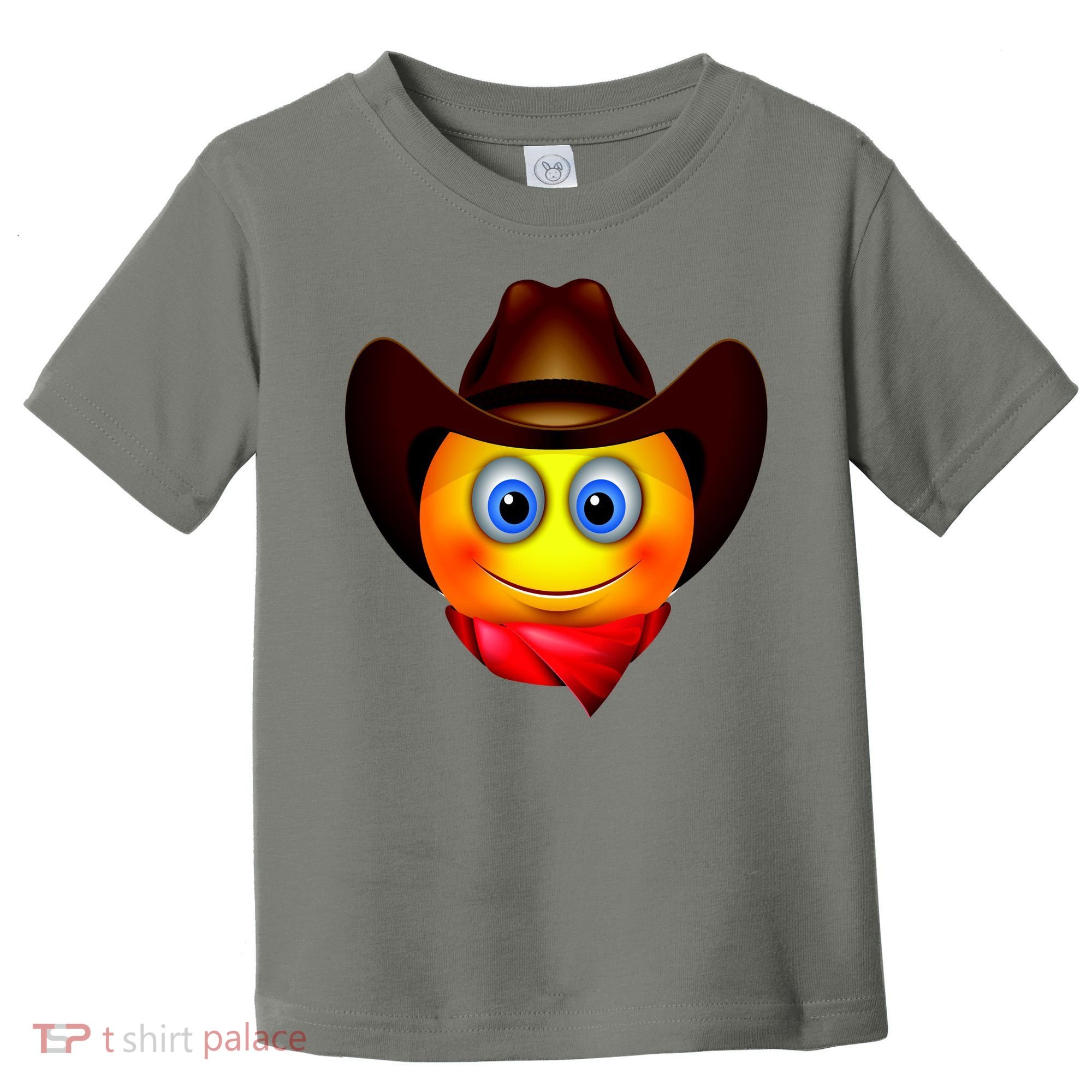 Cowboy Emoji Smiley Toddler T-Shirt