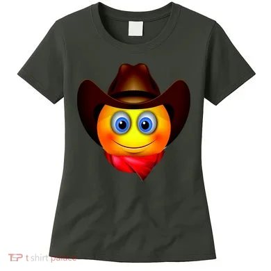 Cowboy Emoji Smiley Women's T-Shirt