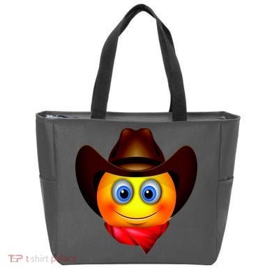 Cowboy Emoji Smiley Tote Bag