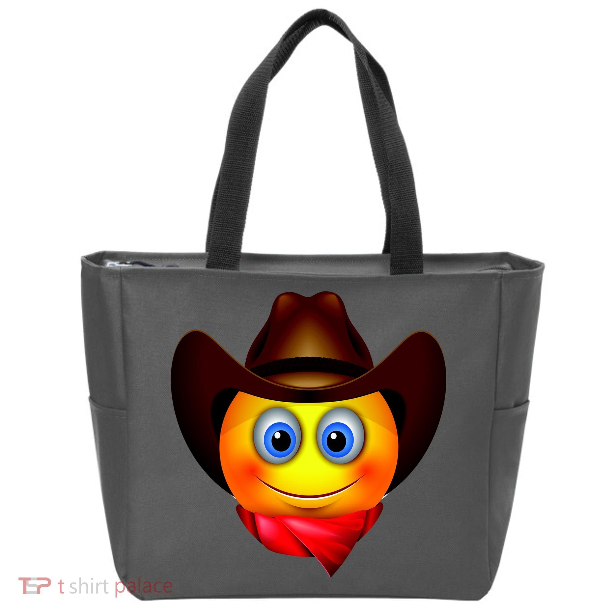Cowboy Emoji Smiley Tote Bag