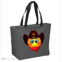 Cowboy Emoji Smiley Tote Bag thumb 2