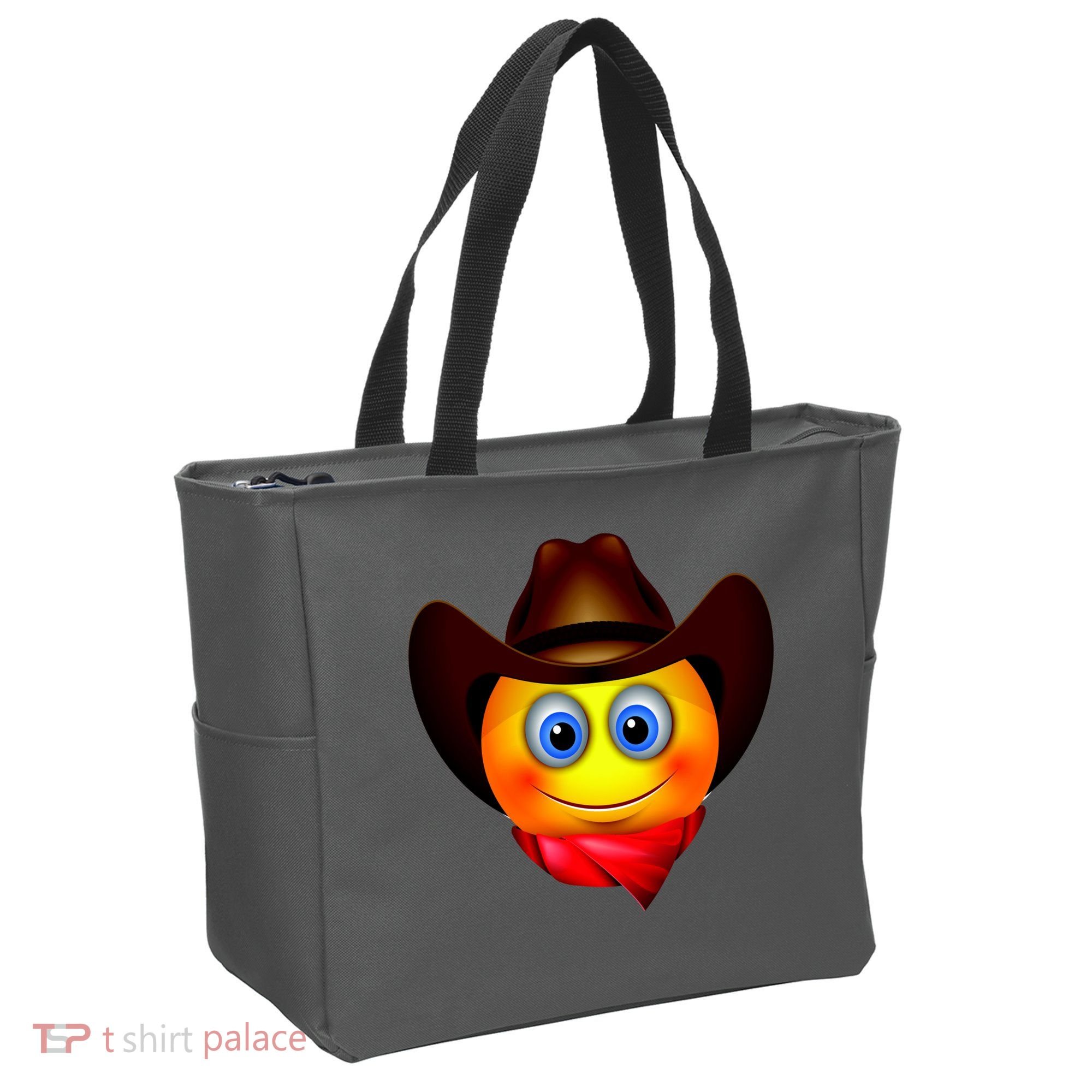 Cowboy Emoji Smiley Tote Bag