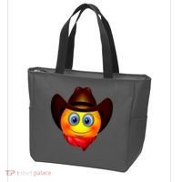 Cowboy Emoji Smiley Tote Bag thumb 3