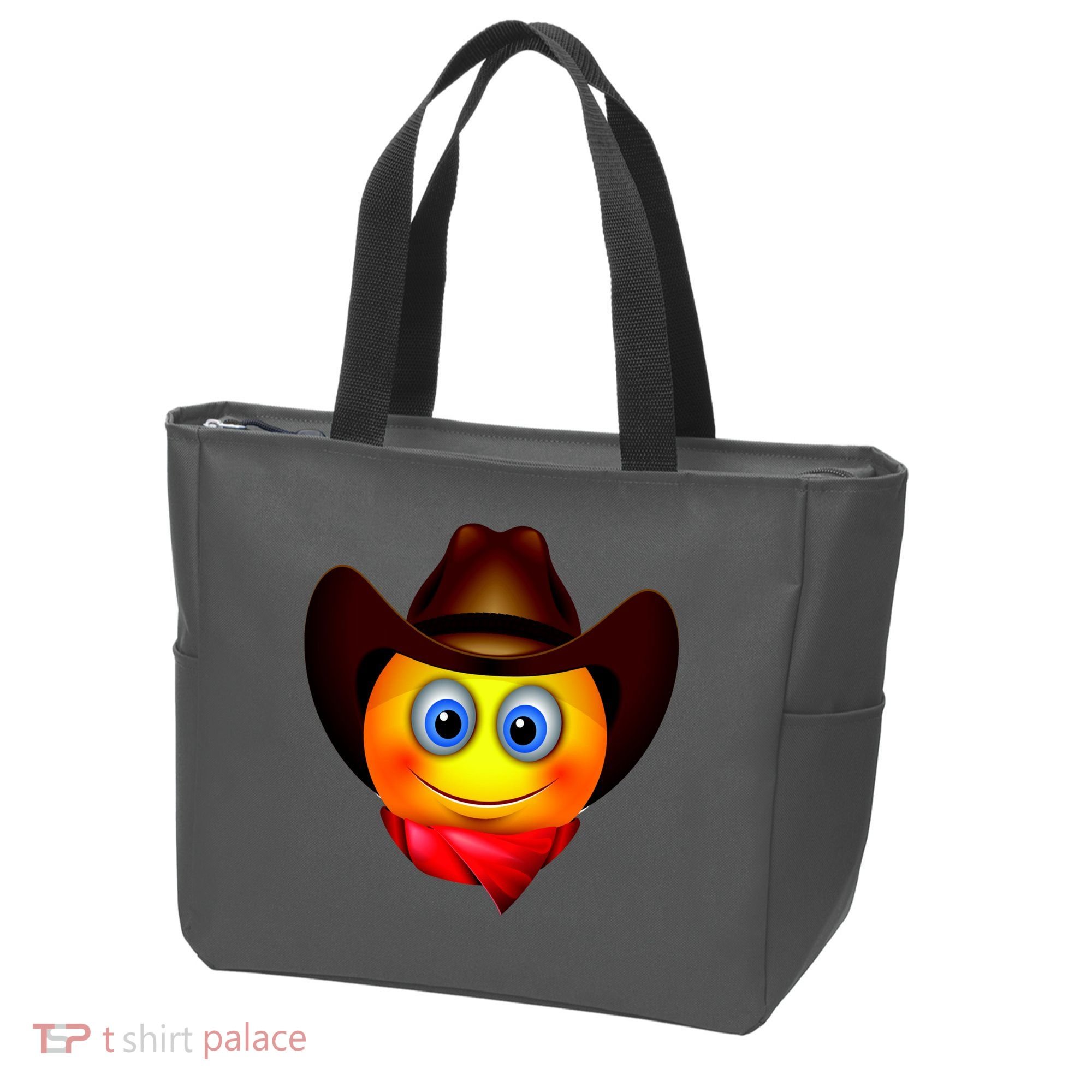 Cowboy Emoji Smiley Tote Bag