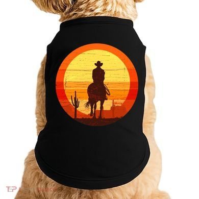 Cowboy Gamer Sunset Doggie Tank