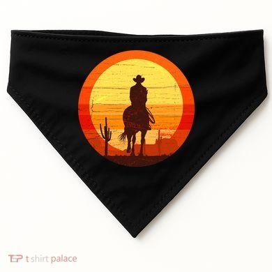 Cowboy Gamer Sunset USA-Made Doggie Bandana