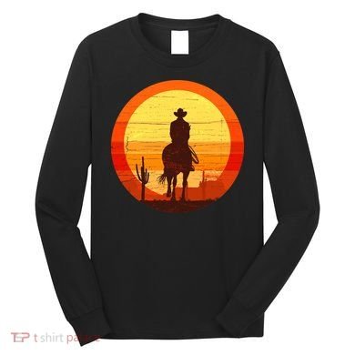 Cowboy Gamer Sunset Long Sleeve Shirt
