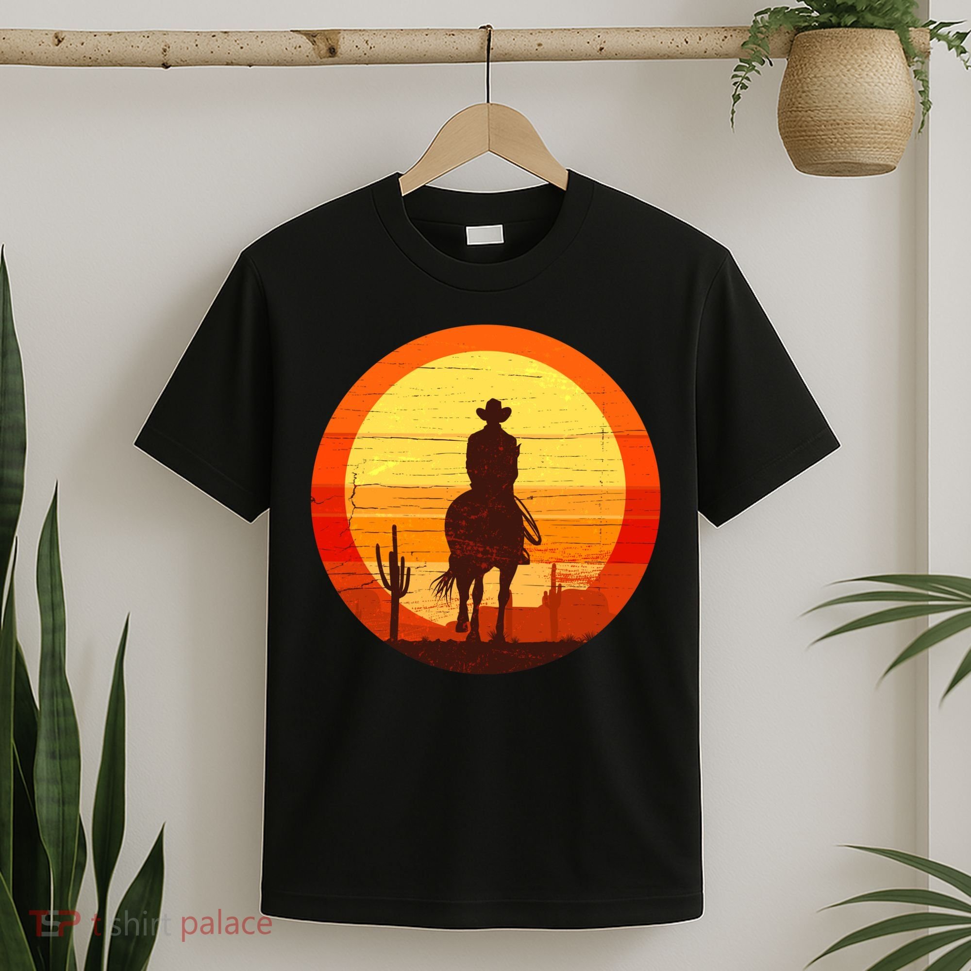 Cowboy Gamer Sunset T-Shirt