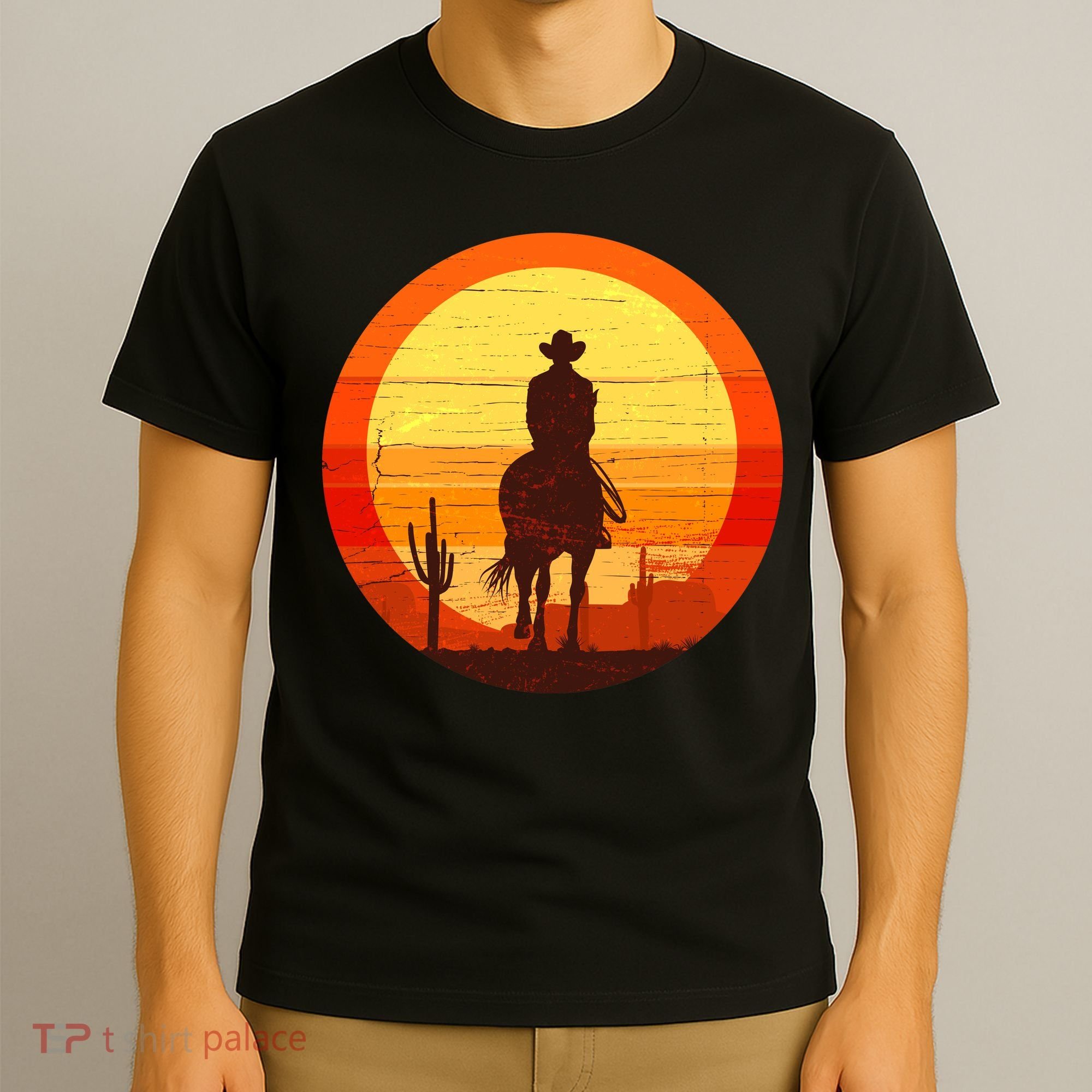 Cowboy Gamer Sunset T-Shirt