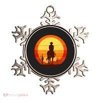 Cowboy Gamer Sunset Ornament thumb 0