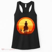 Cowboy Gamer Sunset Women's Tank Top thumb 0
