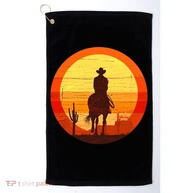 Cowboy Gamer Sunset Golf Towel