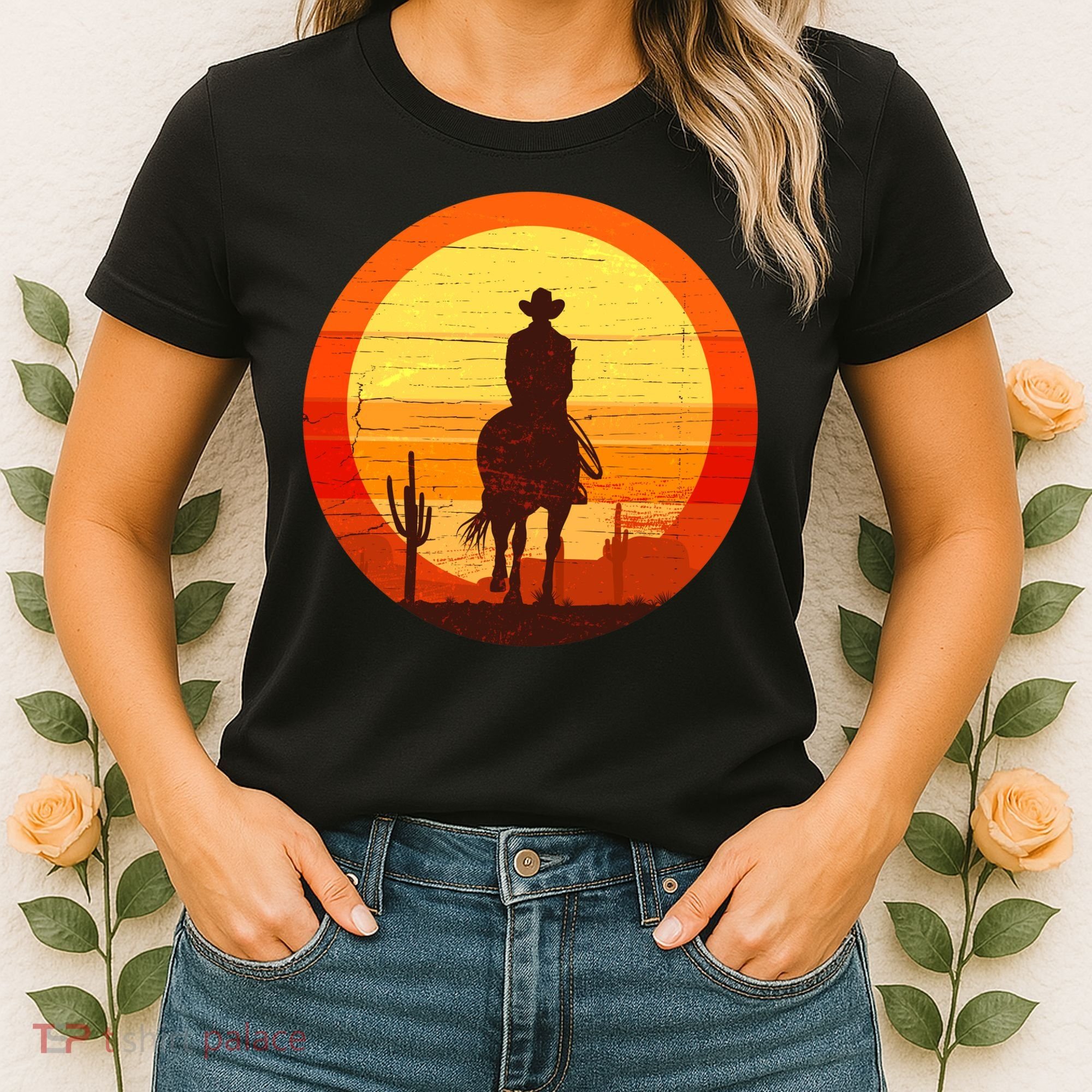 Cowboy Gamer Sunset Women's T-Shirt