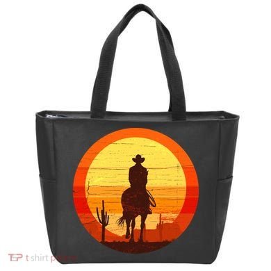 Cowboy Gamer Sunset Tote Bag