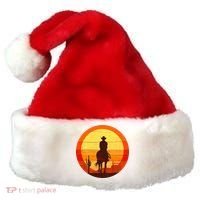 Cowboy Gamer Sunset Santa Hat thumb 0