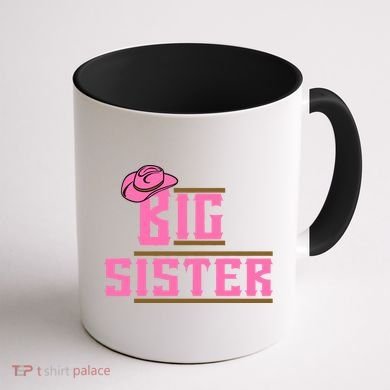 Cowgirl Big Sister Coffee Mug back
